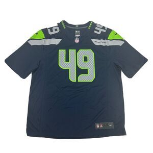 Seattle Seahawks Shaquem Griffin 49 Nike On Field Jersey Men's‎ XXL 2XL Blue NEW